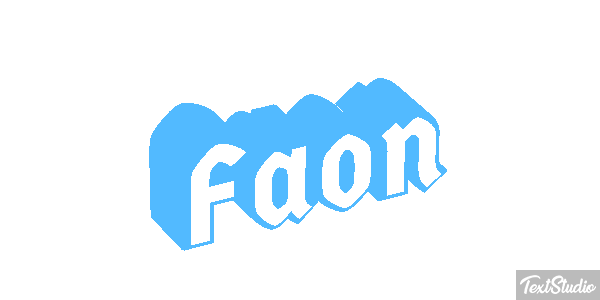 Faon Effet de texte