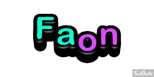 Faon Effet de texte