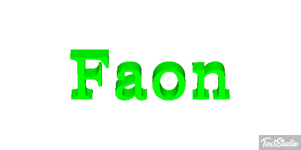 Faon Effet de texte