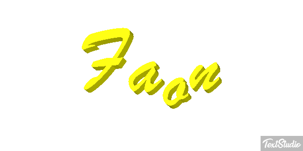 Faon Effet de texte