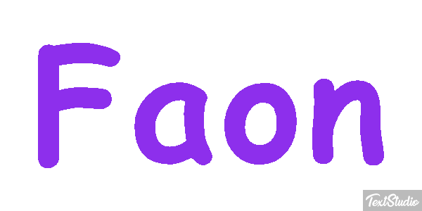 Faon Effet de texte