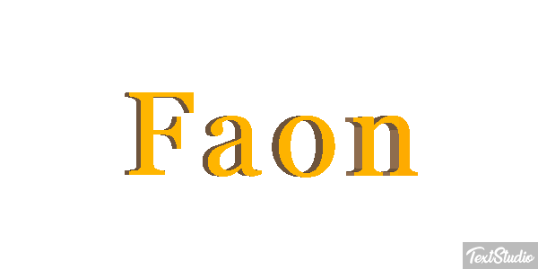 Faon Effet de texte