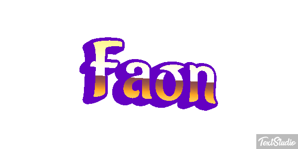 Faon Effet de texte