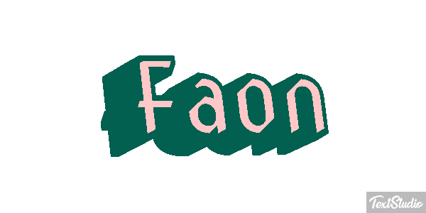 Faon Effet de texte