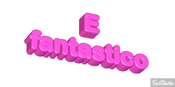 É fantástico Efeito do texto