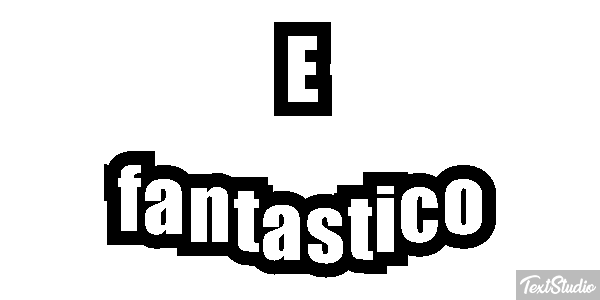 É fantástico Efeito do texto