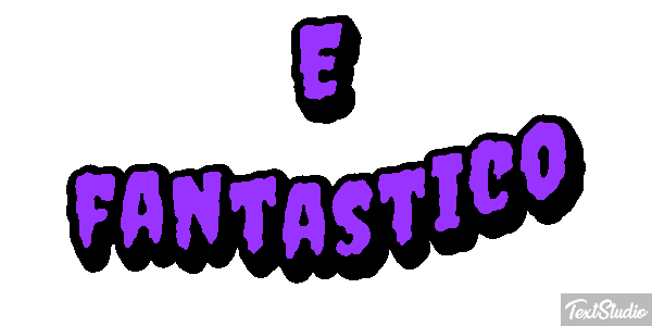 É fantástico Efeito do texto