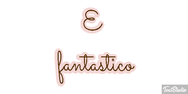 É fantástico Efeito do texto