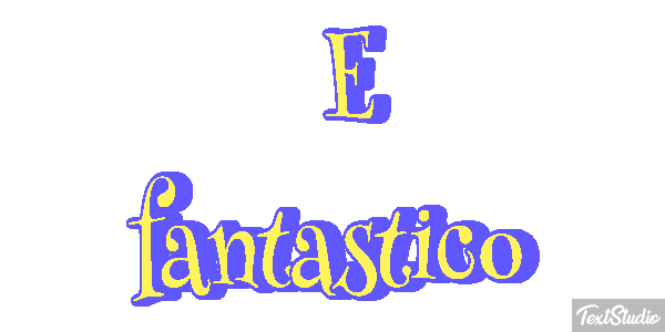 É fantástico Efeito do texto