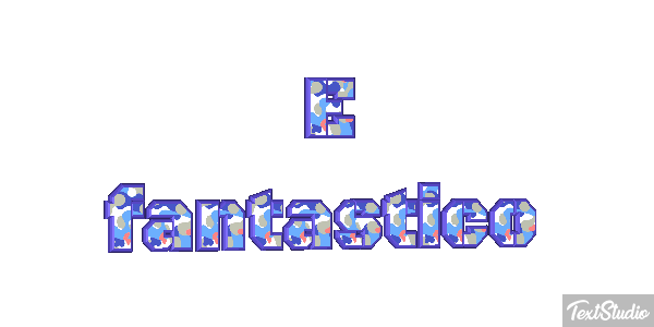 É fantástico Efeito do texto