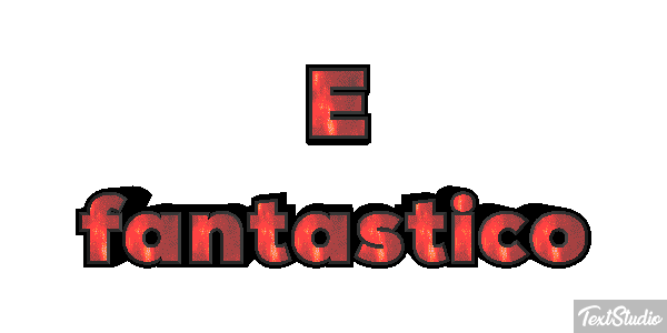 É fantástico Efeito do texto