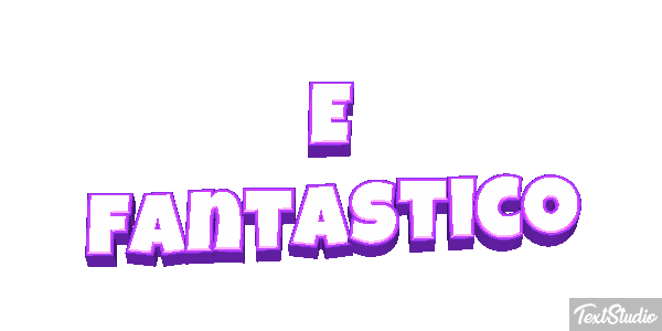 É fantástico Efeito do texto