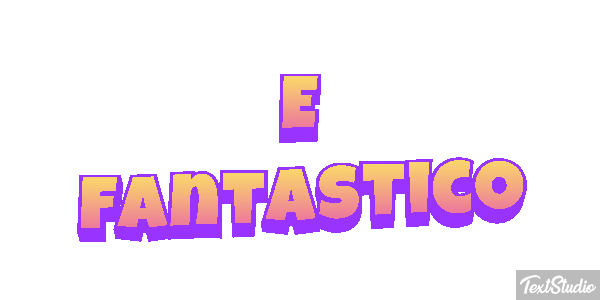 É fantástico Efeito do texto