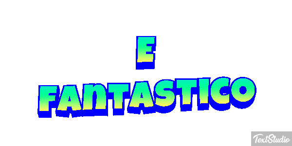É fantástico Efeito do texto