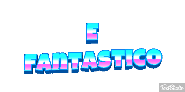 É fantástico Efeito do texto