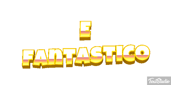 É fantástico Efeito do texto