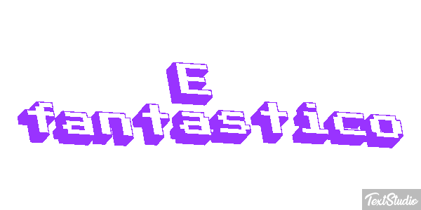 É fantástico Efeito do texto