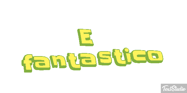 É fantástico Efeito do texto