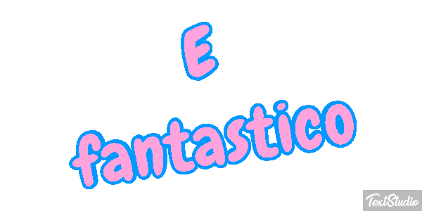 É fantástico Efeito do texto