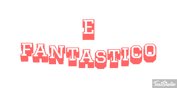 É fantástico Efeito do texto