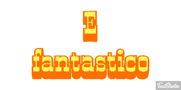 É fantástico Efeito do texto