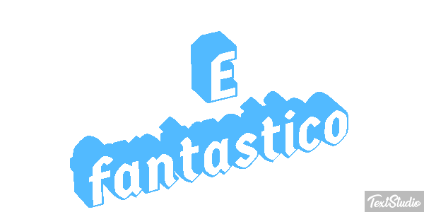 É fantástico Efeito do texto