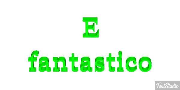 É fantástico Efeito do texto
