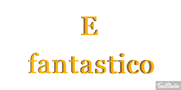 É fantástico Efeito do texto
