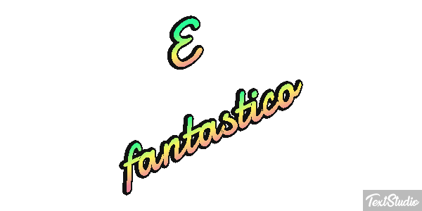 É fantástico Efeito do texto