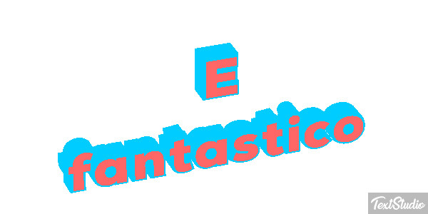 É fantástico Efeito do texto