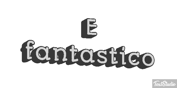 É fantástico Efeito do texto