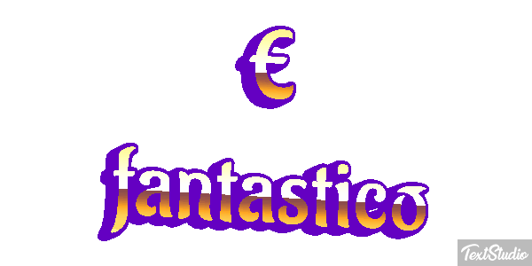 É fantástico Efeito do texto