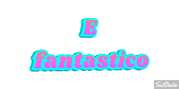 É fantástico Efeito do texto