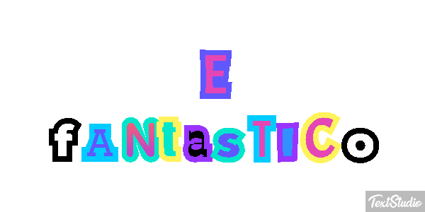 É fantástico Efeito do texto