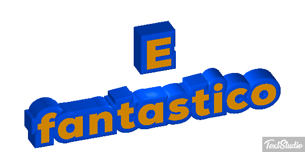 É fantástico Efeito do texto