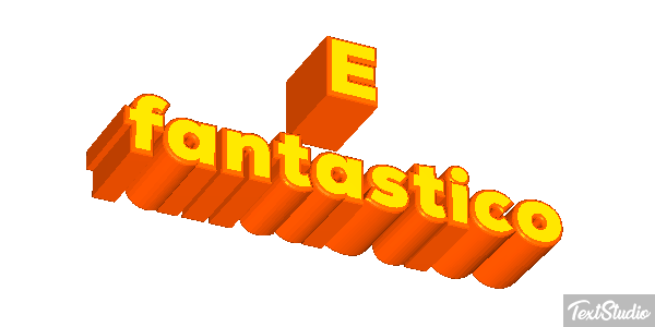 É fantástico Efeito do texto