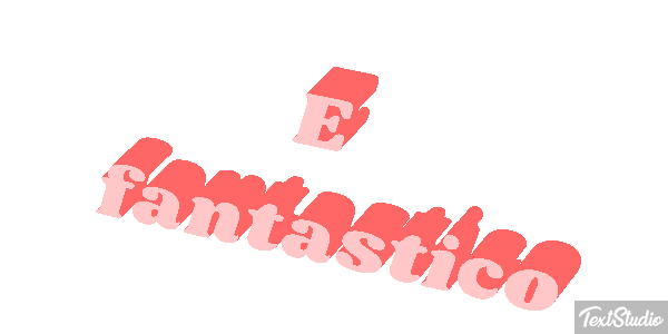 É fantástico Efeito do texto