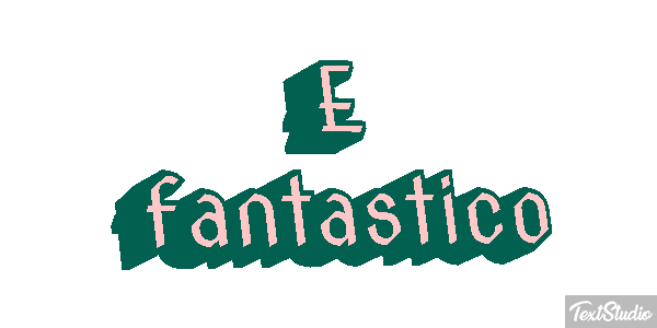 É fantástico Efeito do texto