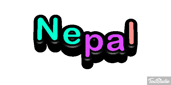 Nepal Text effect