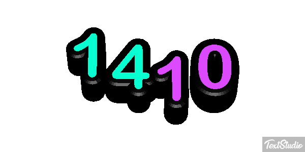 1410 Text effect