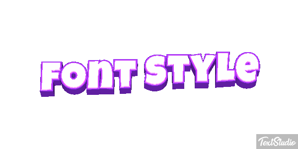 Font Style Efekt tekstowy