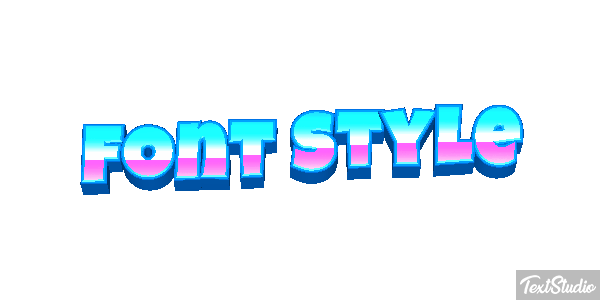Font Style Efekt tekstowy