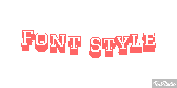 Font Style Efekt tekstowy
