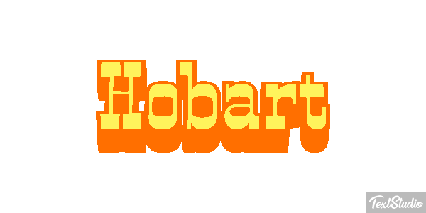 Hobart Efekt tekstowy