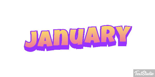 January テキスト効果