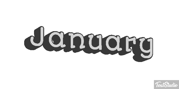 January テキスト効果