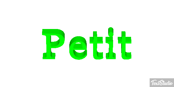 Petit Effet de texte