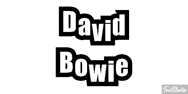 David Bowie Efeito do texto
