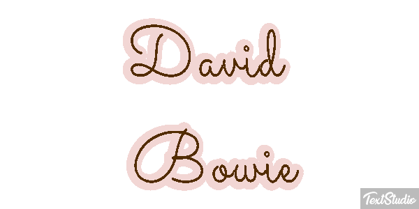 David Bowie Efeito do texto