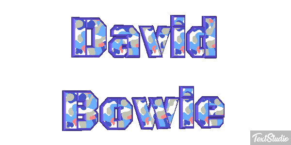 David Bowie Efeito do texto